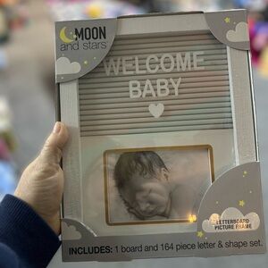 Moon and Stars Welcome Baby Letterboard Set